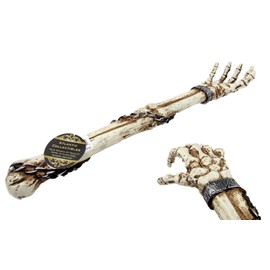 Atlantic Collectibles Creepy Ossuary Shackled Skeleton Hand Back Scratcher Figurine 15.25" L