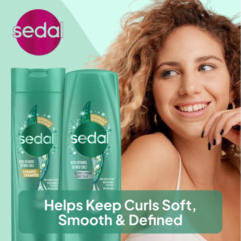 SEDAL Defined Curls Shampoo 400ml and Conditioner 350ml 2 Pack
