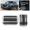 2pcs Accelerator Pedal Brake Footrest Pad Aluminum Alloy Replacement for