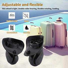 Suitcase Luggage Wheels, 2pcs Universal Suitcase Wheel for Travel Case