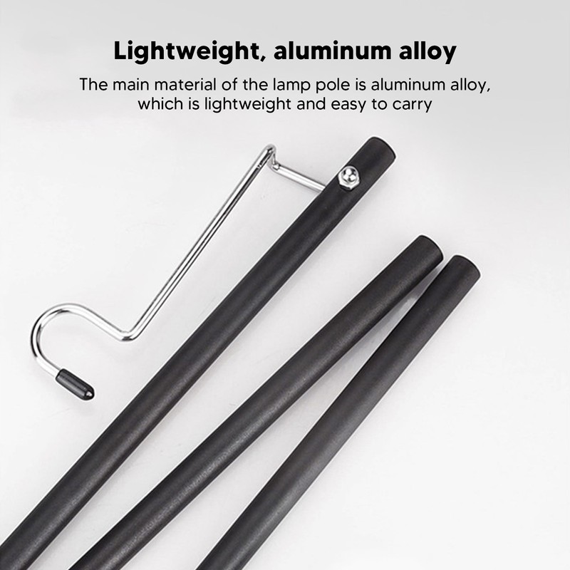 Camping Lantern Stand Camping Folding Lamp Pole Lightweight Portable Outdoor