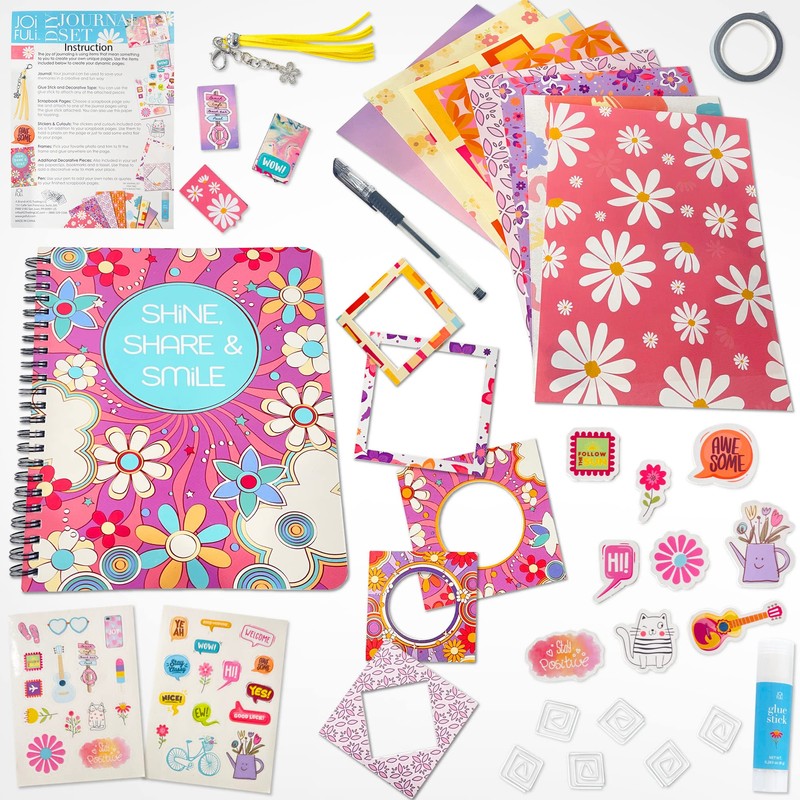 JOiFULi DIY Journal Set for Girls Gifts Ages 8 9