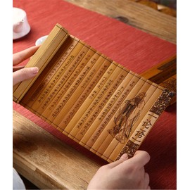 Zzooi Chinese Classical Art Tao Te Ching Bamboo Slips Books Scroll,Dao De Jing