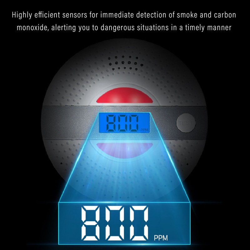 CO Alarm Dual Function Immediate Response High Sensitivity Reliable Smoke