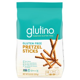 Glutino Gluten Free Pretzel Sticks, Delicious Everyday Snack, Lightly Salted, 8 oz