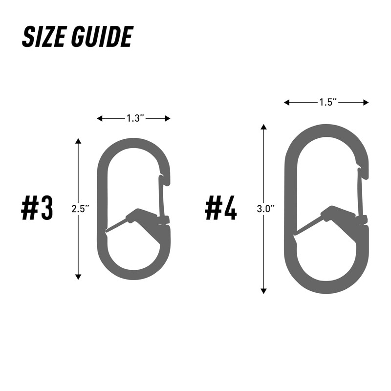 Nite Ize G-Series SlideLock Dual Chamber Carabiner Stainless Steel #4