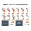 152PCS DT Deutsch Connector Kit, 2 3 4 6 8