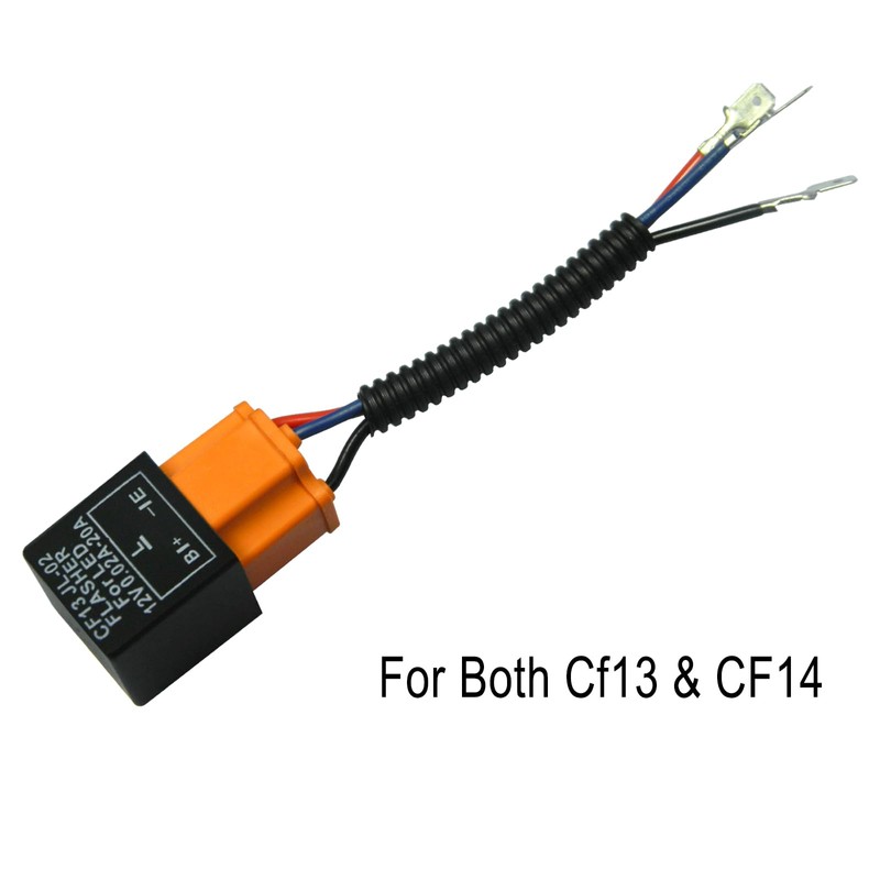 x xotic tech 1pc 3-pin LED Flasher Relay w/Exchange Connector