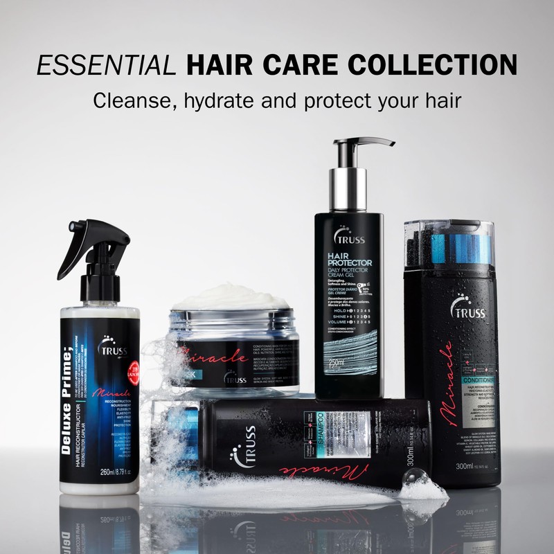 TRUSS Hair Protector - Powerful Heat Protectant + Blowout Cream