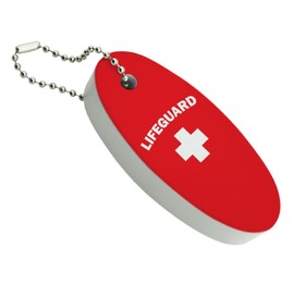 GRAPHICS & MORE Lifeguard Red and White Floating Keychain Oval Foam Fishing Boat Buoy Key Float