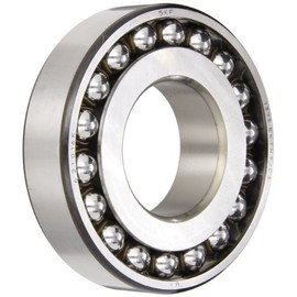 SKF 1211 EKTN9/C3 Double Row Self-Aligning Bearing, Tapered Bore, ABEC 1 Precision, Open, Plastic Cage, C3 Clearance, Metric, 55mm Bore, 100mm OD, 21mm Width