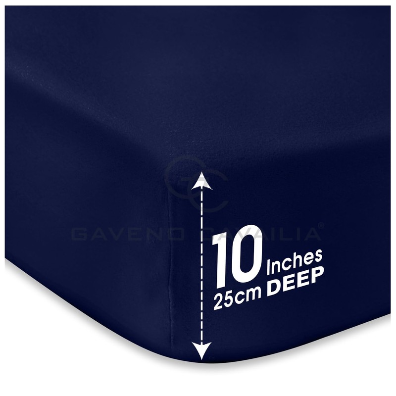 GC GAVENO CAVAILIA Fitted Sheet Single Bed | 10" (25cm)