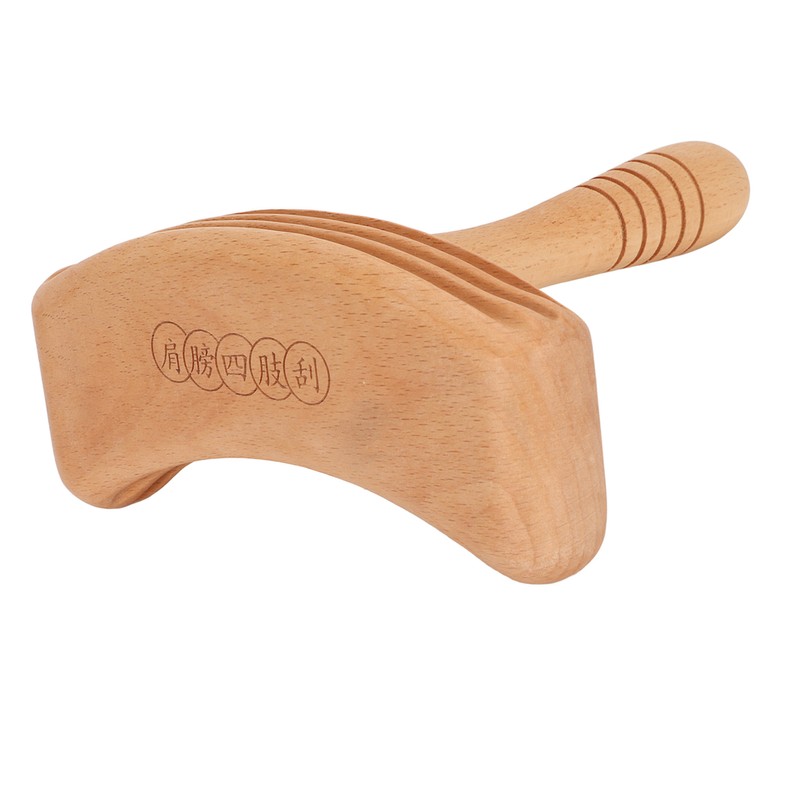 Wooden Gua Sha Board Sturdy Polished Beech Safe Smoothing Widely