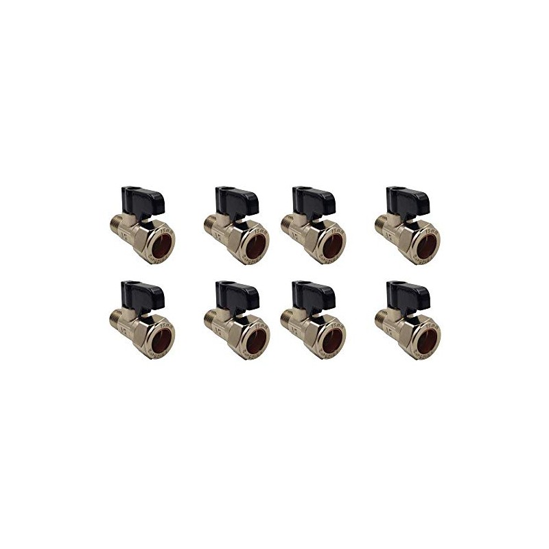 Aumix 15mm x 12mm Isolating Valve with Handle UK Compression