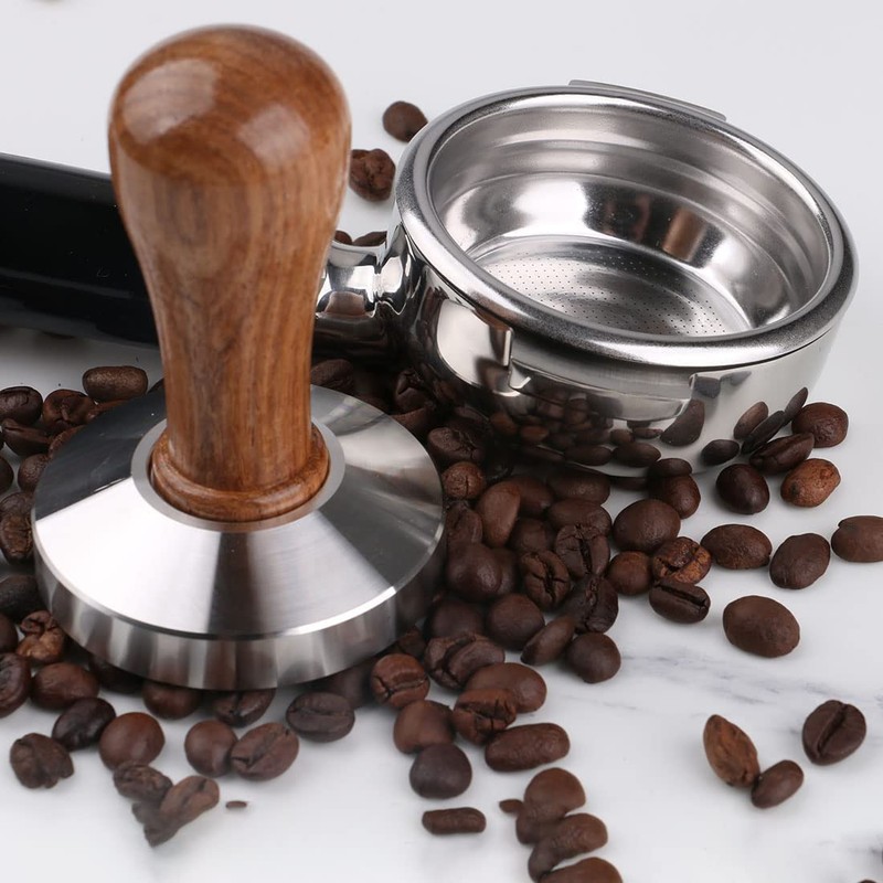 Omgogo 58mm Stainless Steel Coffee Tamper Barista Espresso Base Coffee