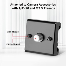 SmallRig Cold Shoe Mount (2pcs Pack) with 1/4"-20 Thread for Camera Cage Flash LED Monitor Microphone - 2060