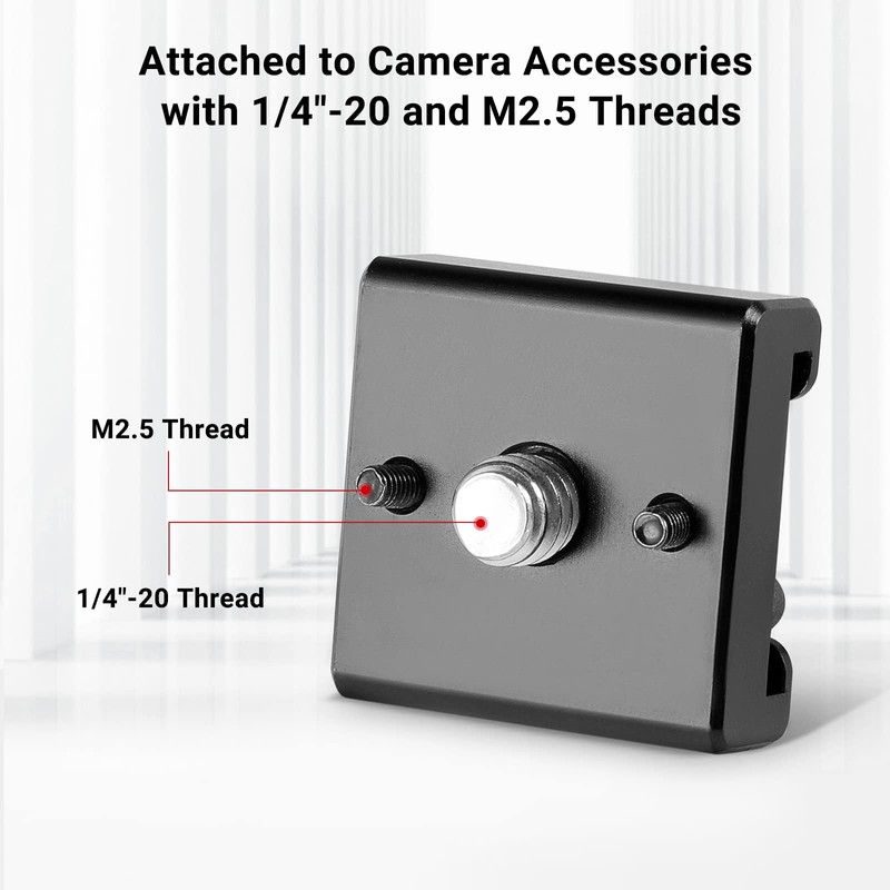 SmallRig Cold Shoe Mount (2pcs Pack) with 1/4"-20 Thread for