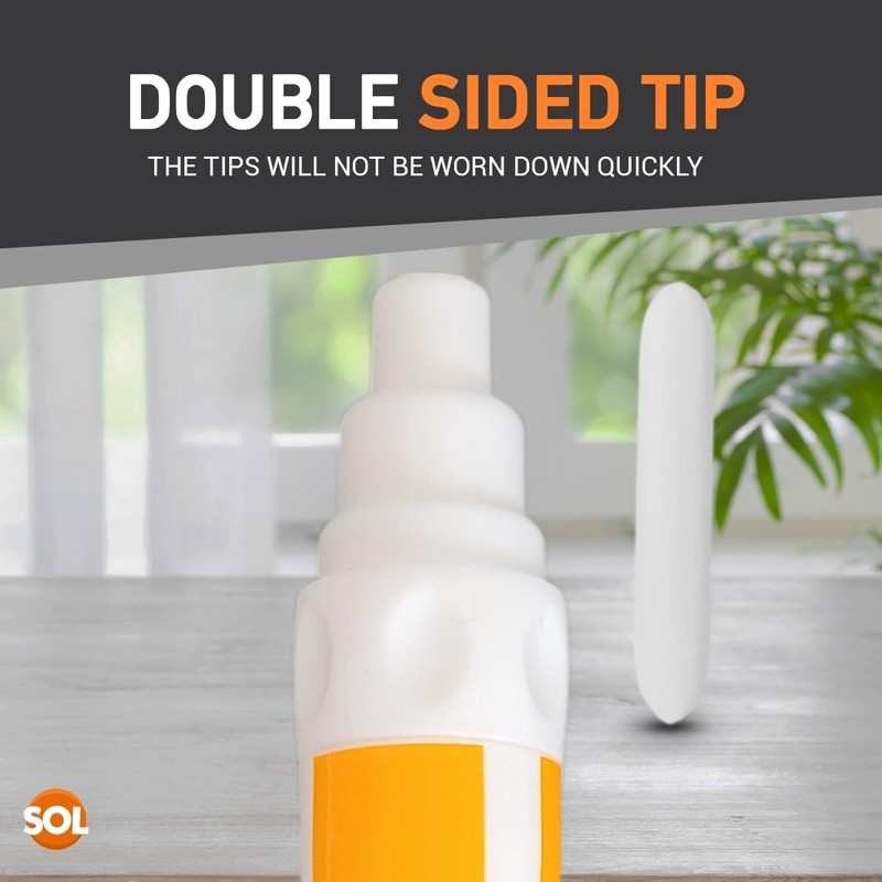 Handy Home Grout Pen with Double-Sided Tip, 14ml, 2-Pack, White