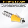 sourcing map 2pcs 15 Degree Chamfer Router Bit 1/2 Inch