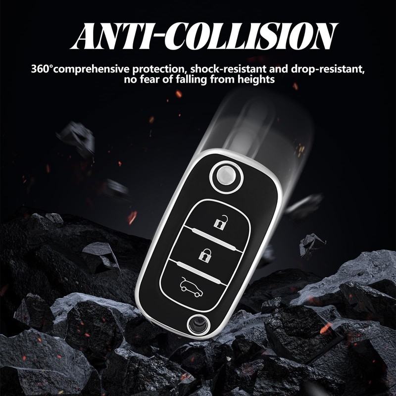 TOOMUME Car Key Cover TPU, Car Key Case Fit for