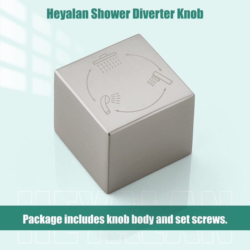 Heyalan Shower Diverter Knob 3 functions Shower Water Flow Converter