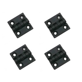 Pack of 4 Plastic Hinges 50 x 50 mm Folding Hinge Screw-On Hinges for Garden, Boat or Mechanical Engineering These Hinges are Versatile.