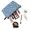 YULUENZE Blue Little Butterflies Makeup Bag Cute Small Organizer Bag