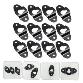Operitacx 20PCS Heavy Duty Speaker Hanger Plate for Surround Sound System Iron Wall Mount Bracket for Audio Speakers Versatile Hooks for Wall Mounted Items