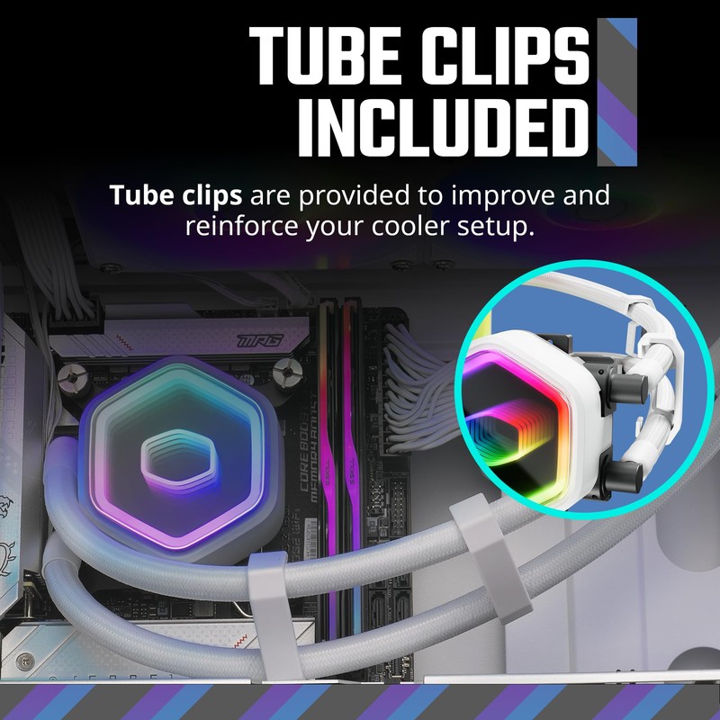 Cooler Master 240 Core II White AIO CPU Liquid Cooler,
