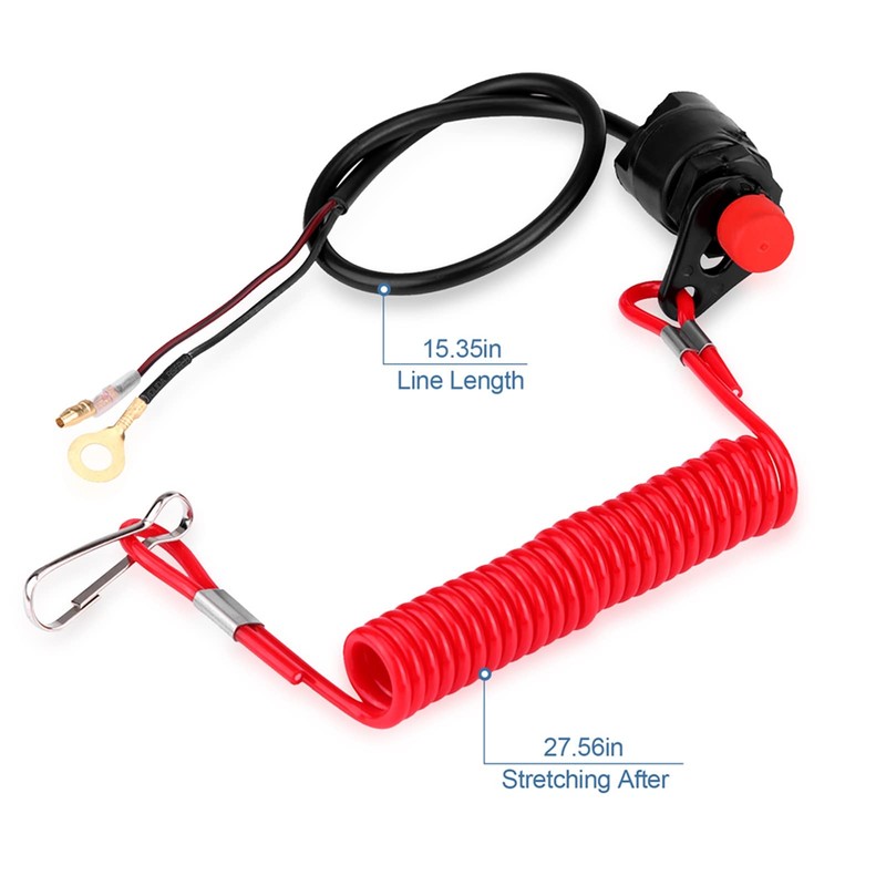 Kill Switch, Universal Outboard Emergency Stop Switch, Lawn Mower Holding