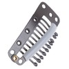 100pcs 10 Teeth Wig Clip Stainless Steel DIY Hairpiece Snap