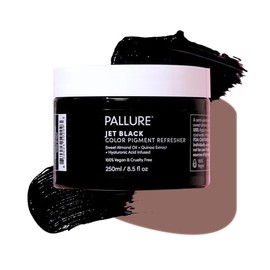 Color Pigment Refresher Mask, Semi Permanent Hair Color Depositing Conditioner, 8.5 Oz (Intense Black)