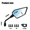 MAMIKO Universal Motorcycle ATV Scooter Mirrors with 8mm 10mm Bolt,