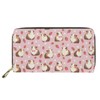 Binienty Womens Strawberry Wallets Large Leathe Card Holder Organizer Clutch,Guinea