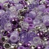 200 Purple Princess Pony Beads Size 9mm x 6mm