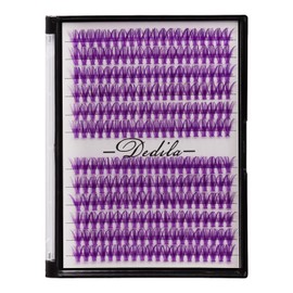 Pestañas Postizas Individuales De Color Morado 40D De 12 Filas, Bandeja Grande, 240 Grupos, Extensiones De Pestañas De Volumen 3D, Grosor De 0,07 Mm, Rizo En D, Maquillaje, Pestañas De Colores,