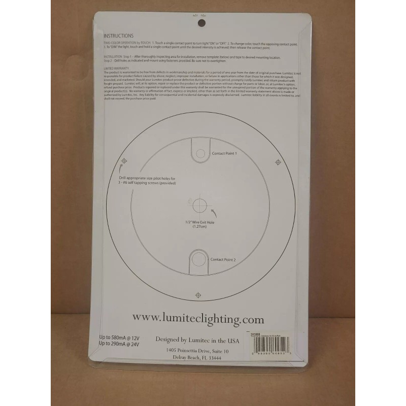 GRADY WHITE *OEM* LED TOUCH DOME LIGHT WHITE/RED #13-047 LUMITEC