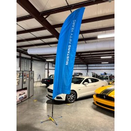 Mustang Wind Flag with Stand, 12 Ft Tall, original from Ford, 50th Anniversary