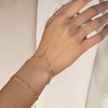 Hand Chain Bracelets for Women 14K Gold Dainty Trendy Cubic