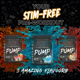 Applied Nutrition ABE Pump Pre Workout - All Black Everything Stim Free Pump Pre Workout Powder | Pump, Energy & Strength with Citrulline, Creatine, Beta-Alanine (500g - 40 Servings) (Red Hawaiian)