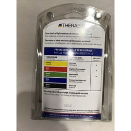 TheraBand 21303 Professional Latex Resistance Exercise Tubing Beginner Set