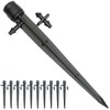 Topiverse 50 Pcs Drip Irrigation Emitters, Adjustable Flow 0-20 GPH