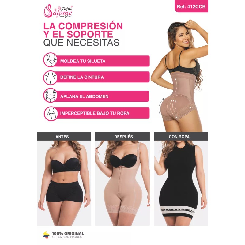 Salome 412-ccb Panty Moldeadora Y Reductora Fajas Colombiana