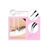 Kit Práctica Extensión Pestañas Rosa Curva C Maniquí Pinzas Cepillos