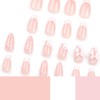 Press on Nails - 24pcs Almond Stick on Nails -