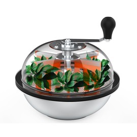 huilibao 13 Inch Manual Bud Leaf Bowl Trimmer, Bud Bowl Trimmer with Transparent Top Cover and Sharp Stainless Steel Blade to Rotate Cut the Leaves, Buds, Flowers and Stems of Plants (50)