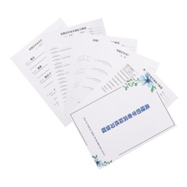 OHPHCALL Realistic Eyelash Practice Cards Lash Grafting Training Book for Beauty Salon Use