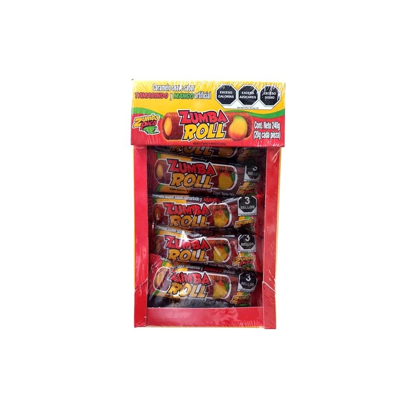 Zumba Pica Zumba Roll Mango - Caramelo suave sabor tamarindo