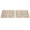 10pcs Tattoo Scalp Practice Skin Front Side Ink Free Rubber