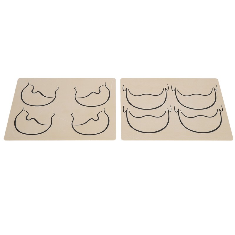 10pcs Tattoo Scalp Practice Skin Front Side Ink Free Rubber